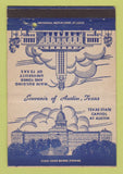 Matchbook Cover - Austin TX Tourism Souvenir 40 Strike