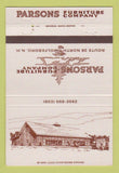 Matchbook Cover - Parsons Furniture Company Wolfeboro NH 40 Strike