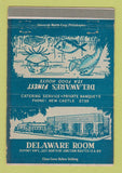 Matchbook Cover - Delaware Room Restaurant New Castle DE 40 Strike