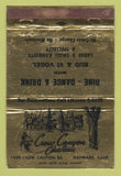 Matchbook Cover - Crow Canyon Chateau Hayward CA WORN 40 Strike