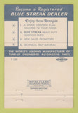 Matchbook Cover - Blue Streak Ignition Parts Ken Porter Durham NC 40 Strike