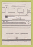 Matchbook Cover - Osmine Fabrics Santa Ursula Tenerife Spain 40 Strike