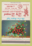Matchbook Cover - Big Bouquet Flower Shoppe Euclid OH WEAR 40 Strike