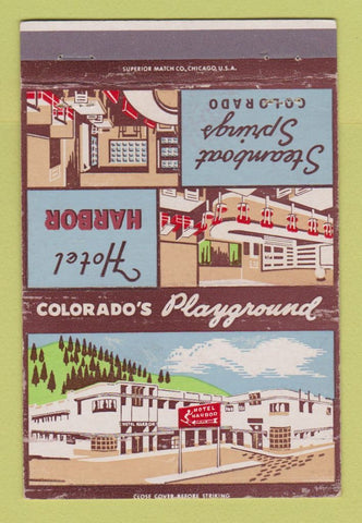 Matchbook Cover - Hotel Harbor Steamboat Springs Colorado 40 Strike