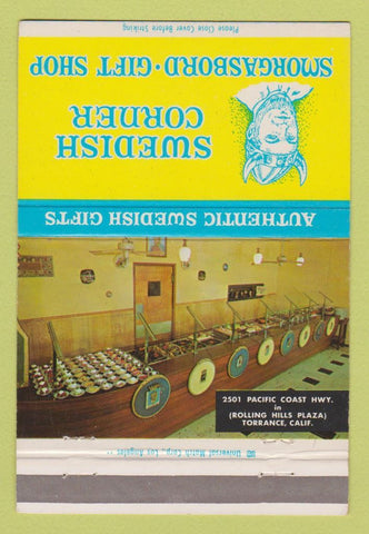 Matchbook Cover - Swedish Corner Smorgasbord Torrance CA 40 Strike