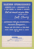 Matchbook Cover - Swedish Corner Smorgasbord Torrance CA 40 Strike