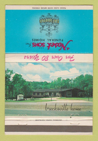 Matchbook Cover - Nosek Sons Funeral Homes Brecksville OH WEAR 40 Strike