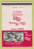 Matchbook Cover - Mike Manuche Restaurant New York City Baseball 40 Strike