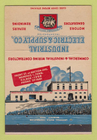 Matchbook Cover - Industrial Electric Supply Memphis TN 40 Strike