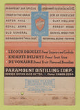 Matchbook Cover - Astor Hall Whiskey Denver Colorado WORN 40 Strike
