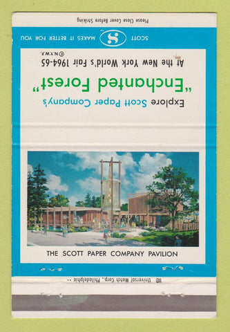 Matchbook Cover - 1964 New York World's Scott Paper Pavilion 40 Strike