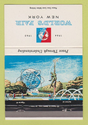 Matchbook Cover - 1964 New York World's Main Mall 40 Strike