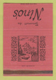 Matchbook Cover - Nino's Italian Restaurant Atlanta GA WEAR 40 Strike