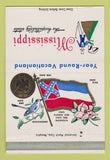 Matchbook Cover - Mississippi Tourism Jackson MS 40 Strike