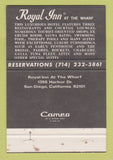 Matchbook Cover - Royal Inn Motel San Diego CA 40 Strike