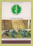 Matchbook Cover - Jurong Bird Park Singapore Crown Pigeons WEAR 40 Strike