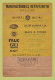 Matchbook Cover - Power Electric Company Jackson MS 40 Strike