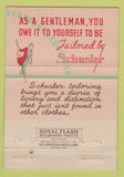 Matchbook Cover - JT Schusler Tailor Clothes St Paul MN 40 Strike