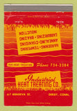 Matchbook Cover - Industrial Heat Treading Derby CT 40 Strike