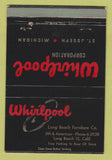 Matchbook Cover - Whirlpool Appliances Long Beach CA Furniture WEAR 40 Strike