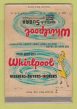 Matchbook Cover - Whirlpool Appliances Washington DC Harold Sugar 40 Strike