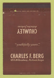 Matchbook Cover - Charles Berg Clothes Portland OR women's 40 Strike