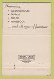 Matchbook Cover - Manley's Furniture Appliances Belton Lee's Summit MO 40 Strike