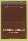 Matchbook Cover - Razzle Dazzle Restaurant Santa Monica CA 40 Strike