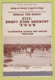 Matchbook Cover - Elks Lodge Jackson Hole WY 40 Strike