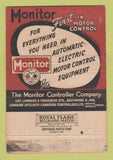Matchbook Cover - Monitor Controls Baltimore MD 40 Strike