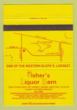 Matchbook Cover - Fisher's Liquor Barn Grand Junction Colorado 40 Strike