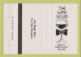 Matchbook Cover - The Wine Seller Charlottesville VA liquor 40 Strike