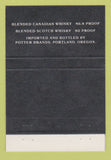 Matchbook Cover - Potter's Liquor Whiskey Portland OR  40 Strike