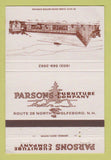 Matchbook Cover - Parsons Furniture Company Wolfeboro NH 40 Strike