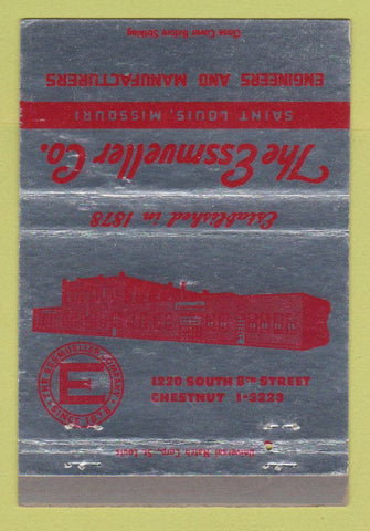 Matchbook Cover - Essmueller Engineers Manufactures St Louis MO 40 Strike