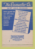 Matchbook Cover - Essmueller Engineers Manufactures St Louis MO 40 Strike