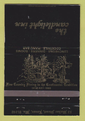 Matchbook Cover - Candlelight Inn Lenox MA WEAR 40 Strike