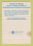 Matchbook Cover - Steamatic Carpet Cleaning Wyandotte MI 40 Strike