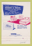 Matchbook Cover - Canal Furniture Showroom Providence RI WEAR 40 Strike
