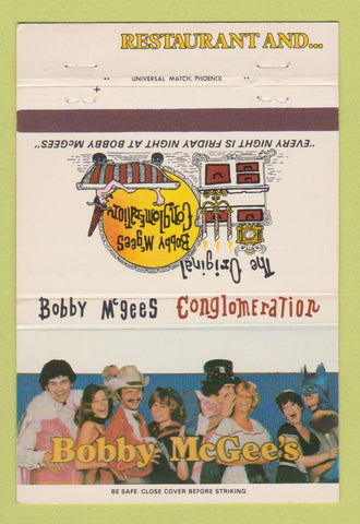 Matchbook Cover - Bobby McGee's Restaurant CHAIN 40 Strike