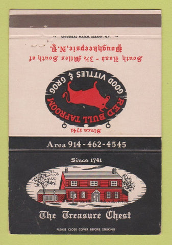 Matchbook Cover - The Treasure Chest Poughkeepsie NY WEAR 40 Strike