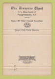 Matchbook Cover - The Treasure Chest Poughkeepsie NY WEAR 40 Strike