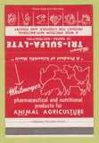 Matchbook Cover - Whitmoyer Tri Sulfa Lyte Livestock Products 40 Strike