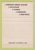Matchbook Cover - Schirmer's Delis Whittier Alhambra CA 40 Strike