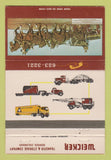 Matchbook Cover - Weicker Transfer Trucking Denver Colorado 40 Strike