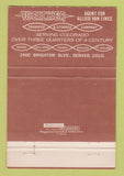 Matchbook Cover - Weicker Transfer Trucking Denver Colorado 40 Strike