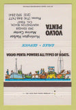 Matchbook Cover - Volvo Penta Boats Huntington Beach CA 40 Strike
