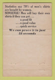 Matchbook Cover - The Kingsweave Clothes Shirts Providence RI WEAR 40 Strike