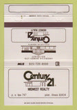 Matchbook Cover - Century 21 Real Estate Joliet IL 40 Strike
