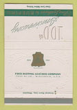 Matchbook Cover - Fred Rueping Leather Company 1954 Fond Du Lac WI 40 Strike
